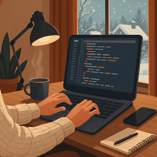 Cozy Code & Focus: Your Guide to a Productive Winter Coding Setup