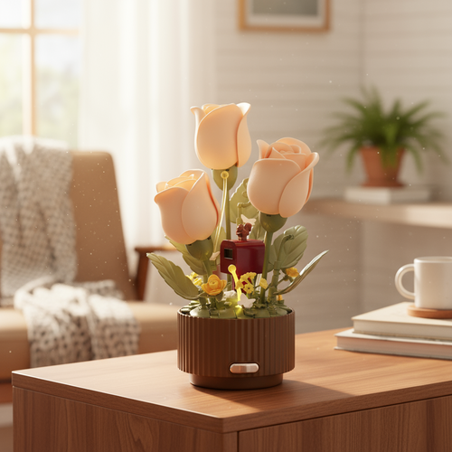 Magic Bloom LED Lamp: Interactive Flower Lamp, Unique Gift & Enchanting Home Decor