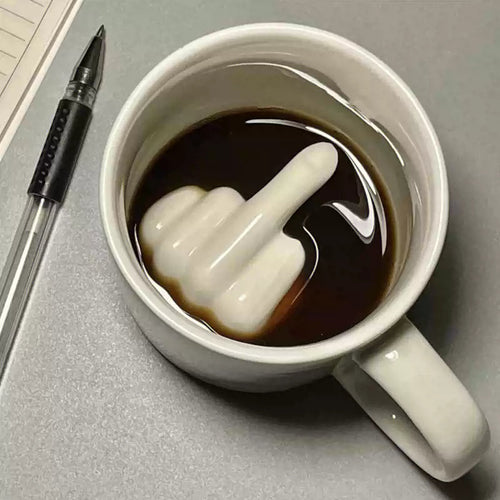 The Middle Finger Mug: The Ultimate Hilarious Surprise Gag Gift Idea
