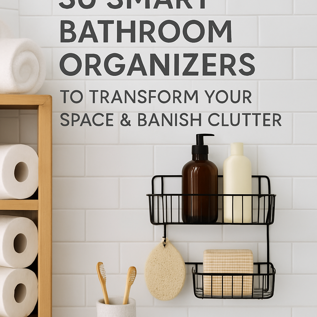 30 Smart Bathroom Organizers to Transform Your Space & Banish Clutter