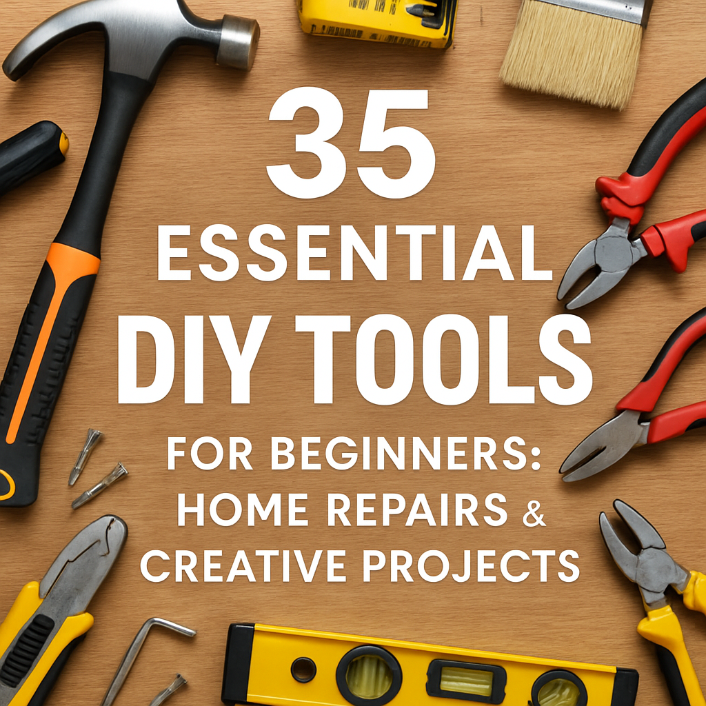 35 Essential DIY Tools for Beginners: Home Repairs & Creative Projects
