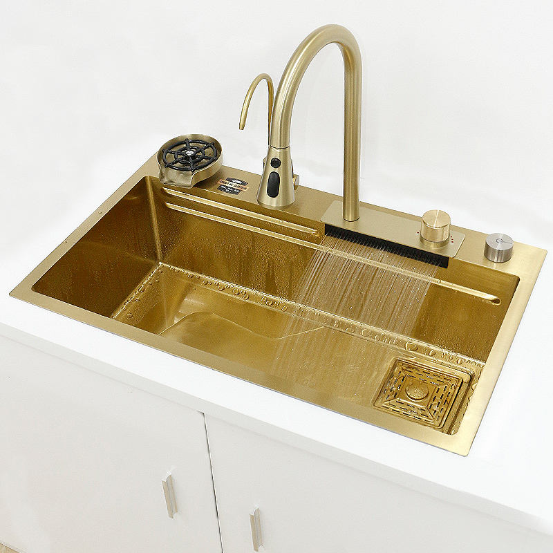 Gold Stream Sink: The Ultimate Unique Gift for a Dream Luxury Kitchen