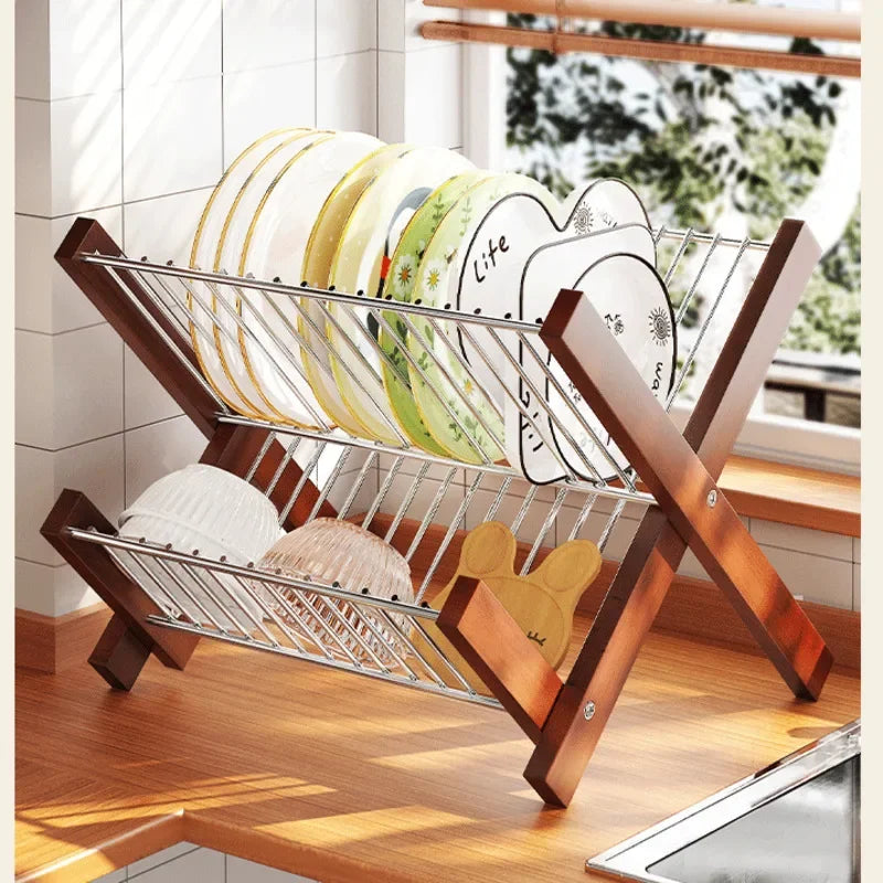 Swift Fold Collapsible Dish Drying Rack: The Stylish Space-Saving Gift for a Clutter-Free Kitchen