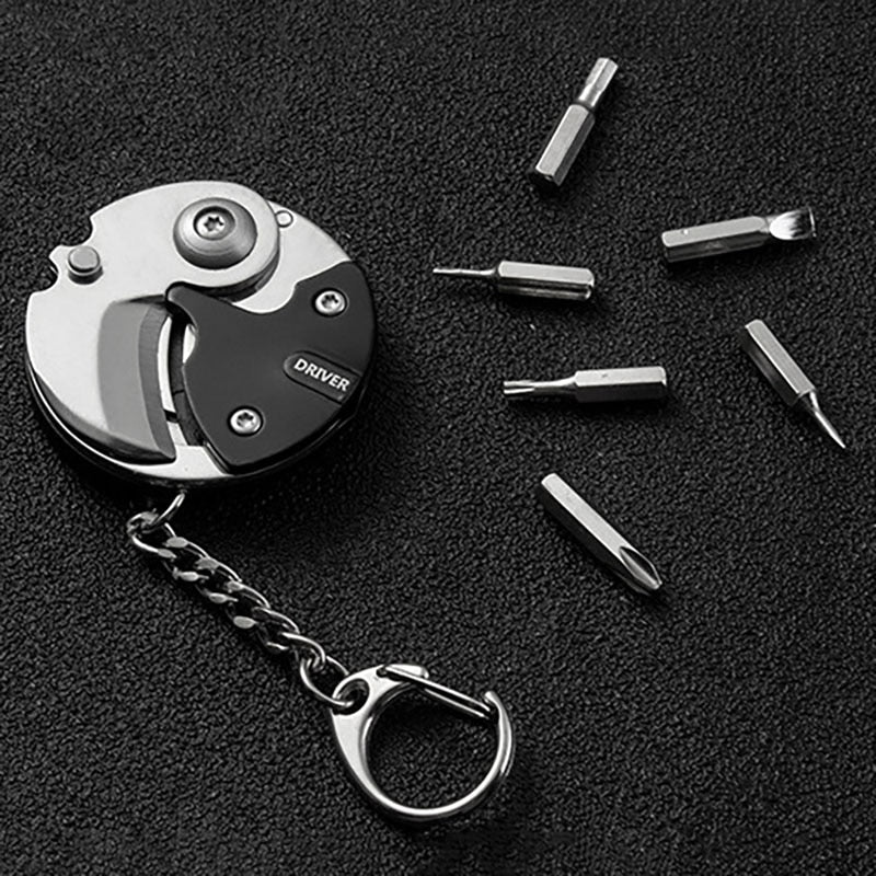 Mini Hiking Survival Keychain Tool: The Unique Gadget Gift for Adventurers & Preppers