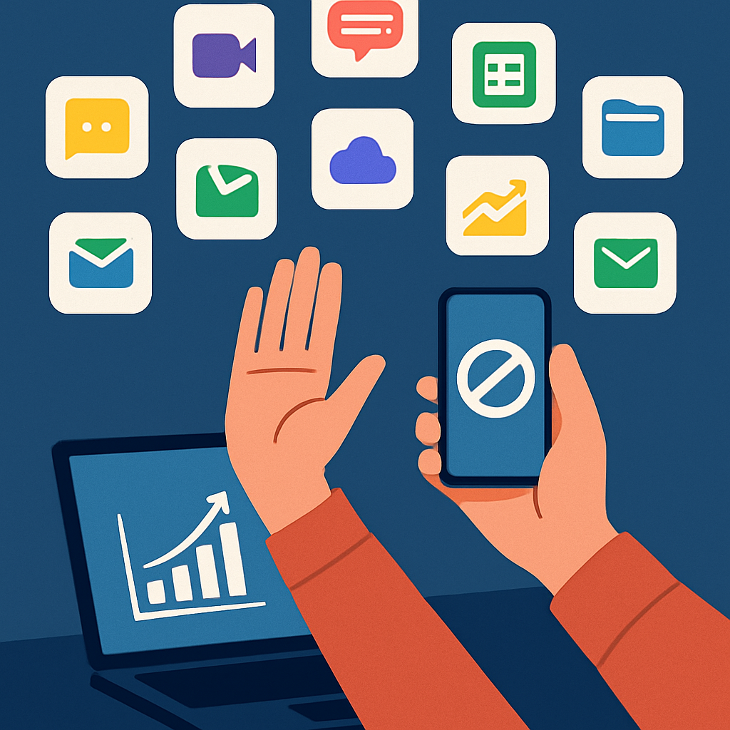 End App Overload: How to Stop Switching Between 10 Apps and Boost Your Productivity