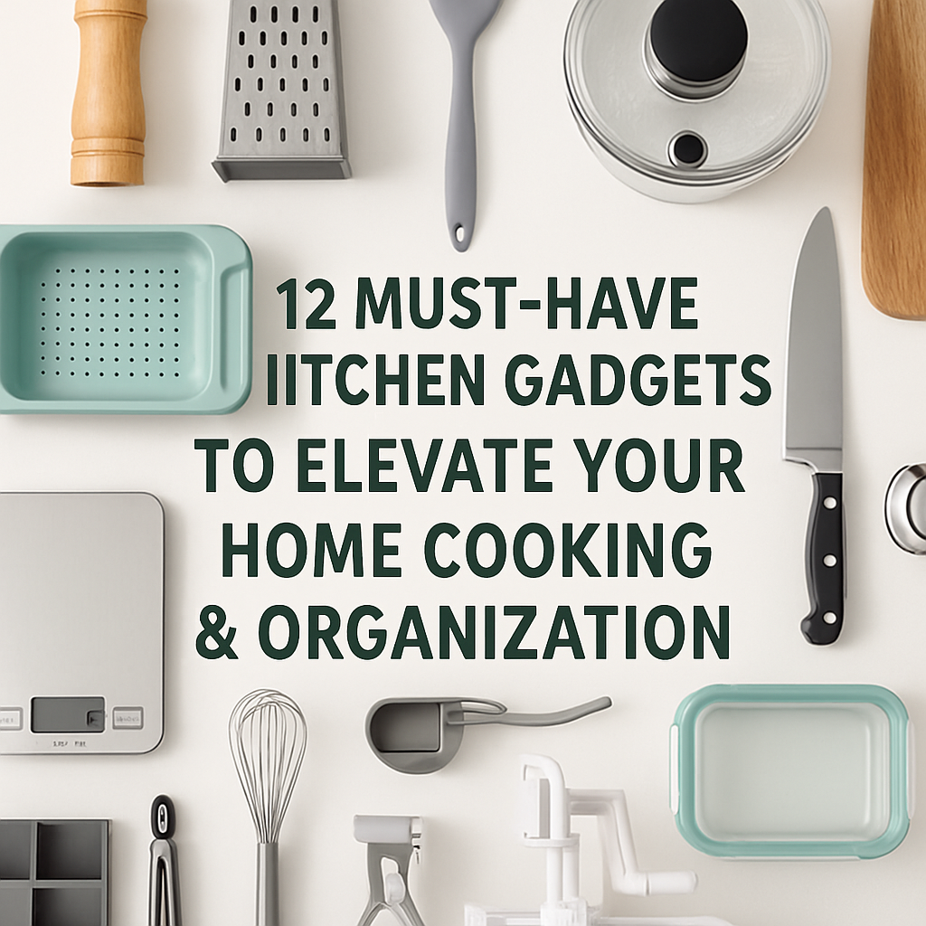 12 Must-Have Kitchen Gadgets to Elevate Your Home Cooking & Organization