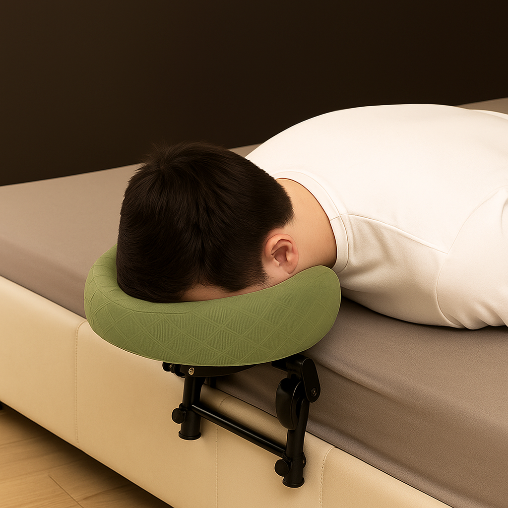 Bed-Mounted Face Cradle: Transform Your Bed into Your Personal Home Spa