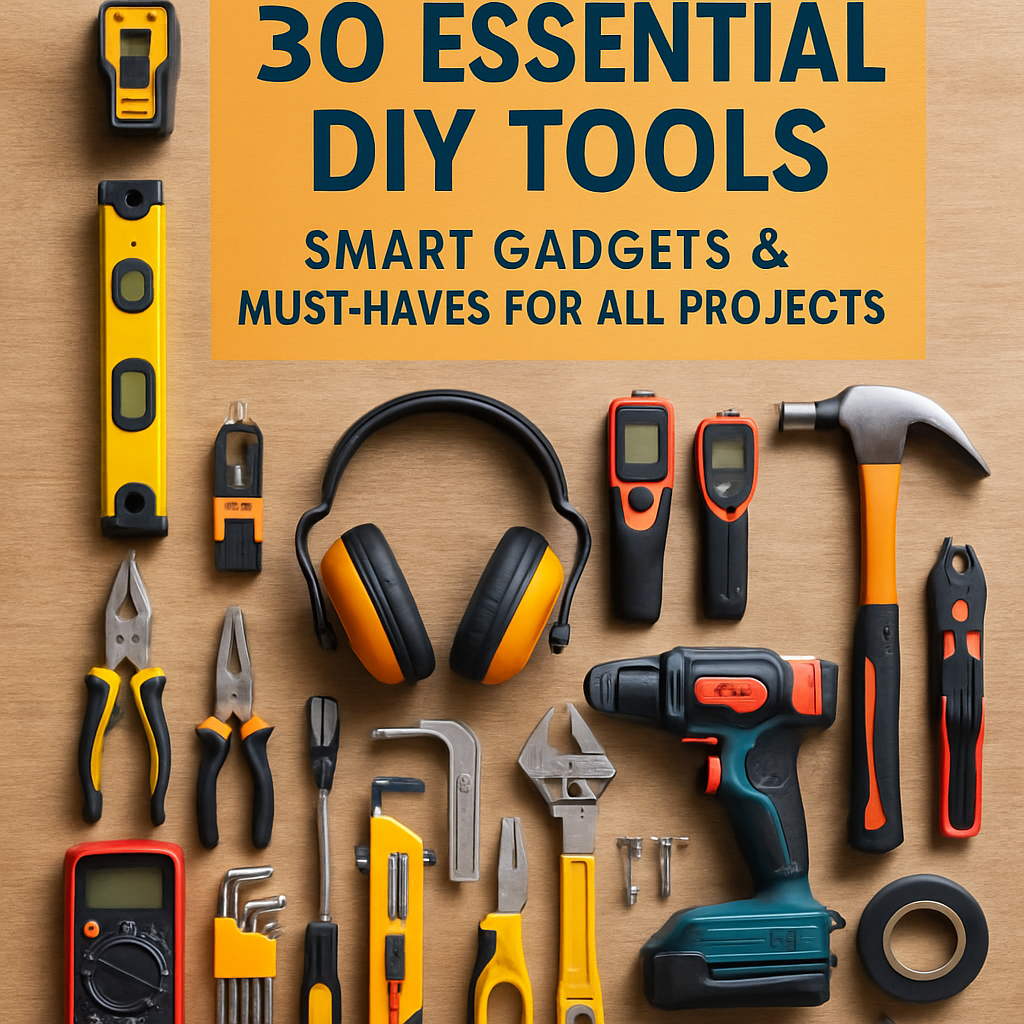 30 Essential DIY Tools: Smart Gadgets & Must-Haves for All Projects