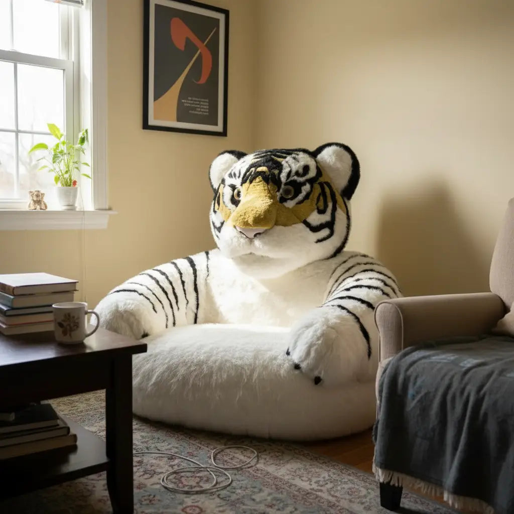 The Giant Tiger Cozy Lounge Chair: The Ultimate Unique Gift for Bold Home Decor
