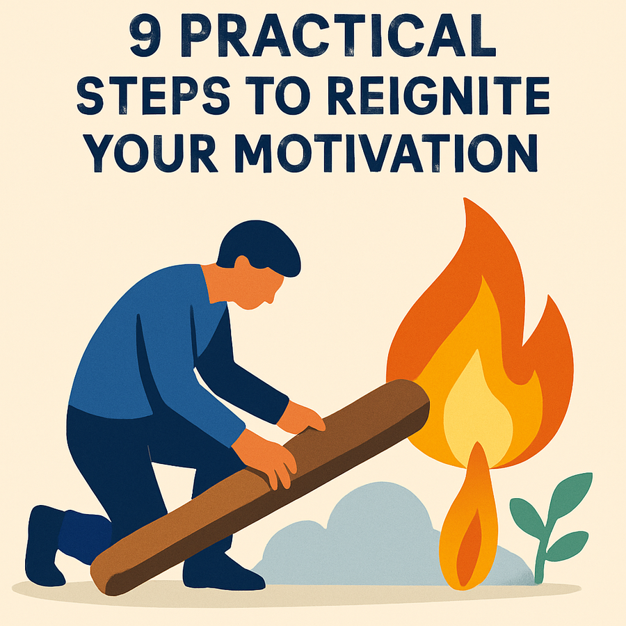 How to Get Unstuck: 9 Practical Steps to Reignite Your Motivation