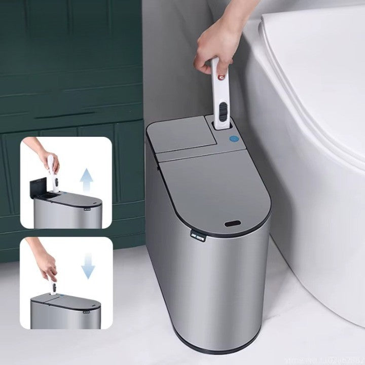 Auto Lift Toilet Can: The Sleek Hidden Brush & Ultimate Bathroom Upgrade Gift