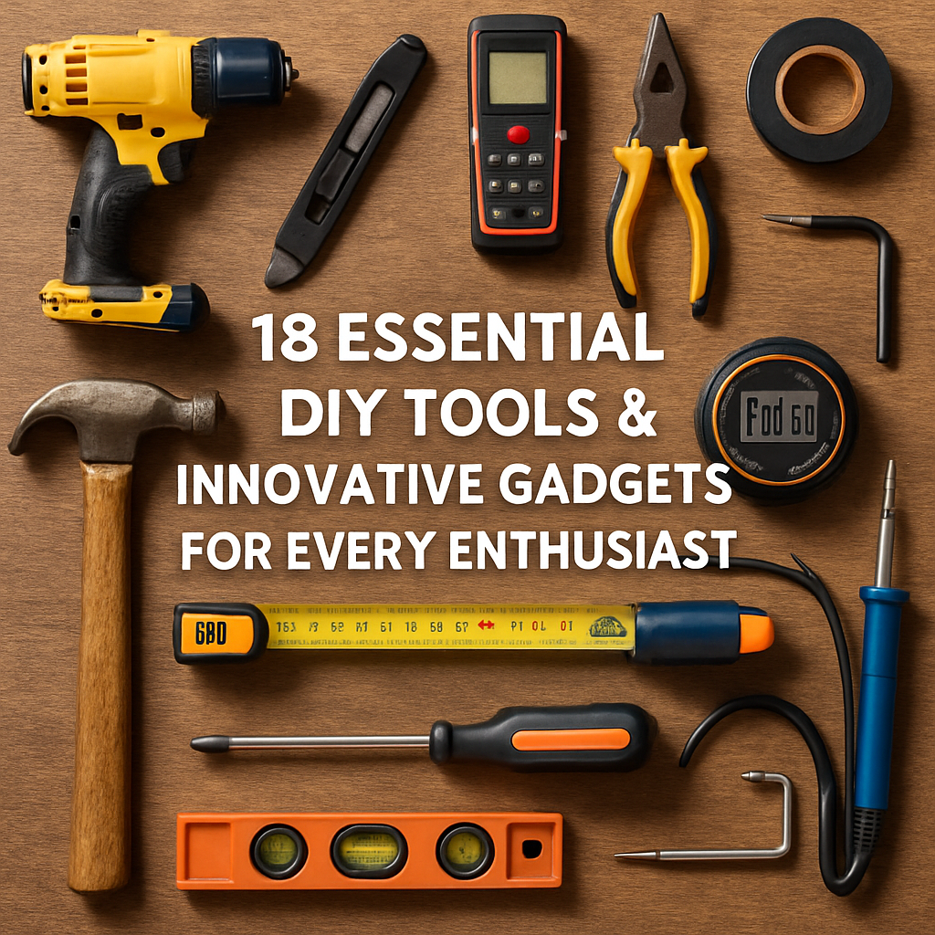 18 Essential DIY Tools & Innovative Gadgets for Every Enthusiast
