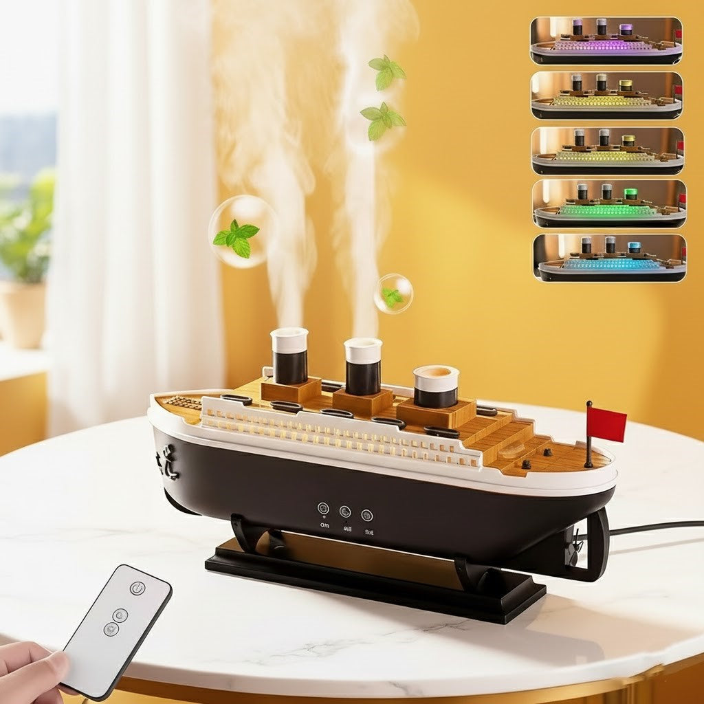 Vintage Ferry Ambient Mist Humidifier: The Ultimate Unique Gift for Ambiance, Aromatherapy & Wellness