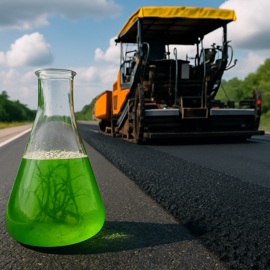 Algae-Based Asphalt: Paving Stronger, Greener Roads for a Sustainable Future