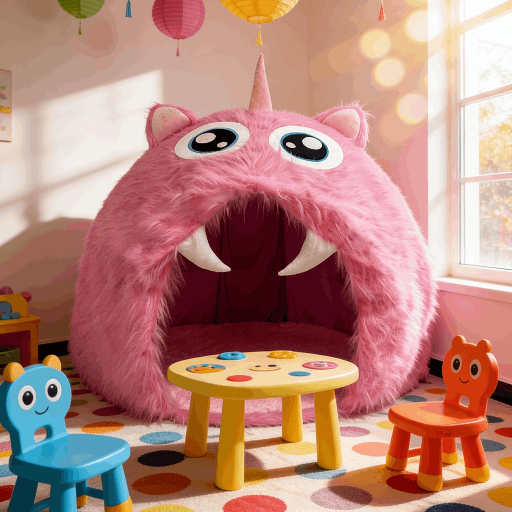 Searching for Unique Gift Ideas? Discover the Purple Plush Monster Playhouse Indoor Kids Tent