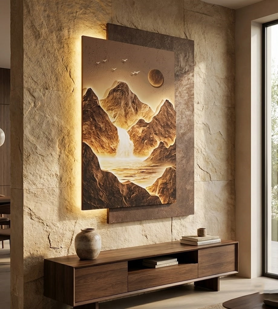 Mountain Landscape Wall Art: The Dimmable Lamp That’s Also a Unique Gift