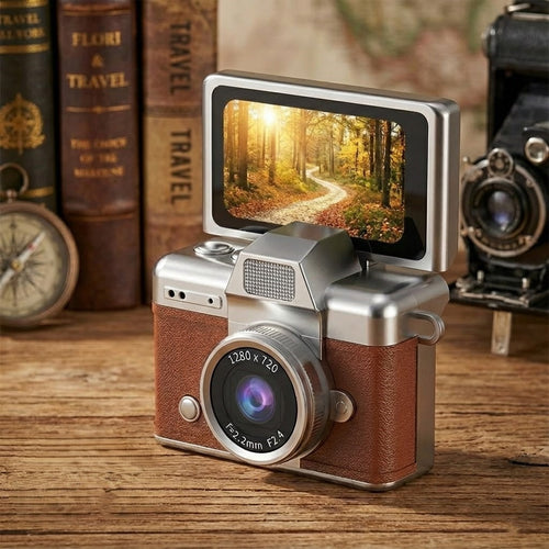 Retro Flip Screen Mini Camera Keychain: The Perfect Unique Gift & Creative Gadget