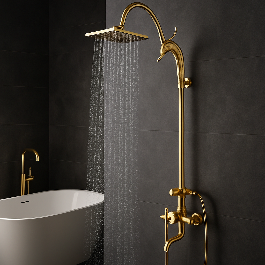 Unlock Spa-Level Luxury: Your Guide to the Gold Swan Design Rainfall Shower System