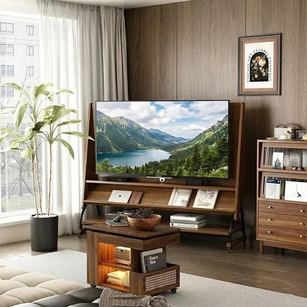Milano Time Wooden Mobile TV Cabinet: Ultimate Gift for Flexible Home Entertainment