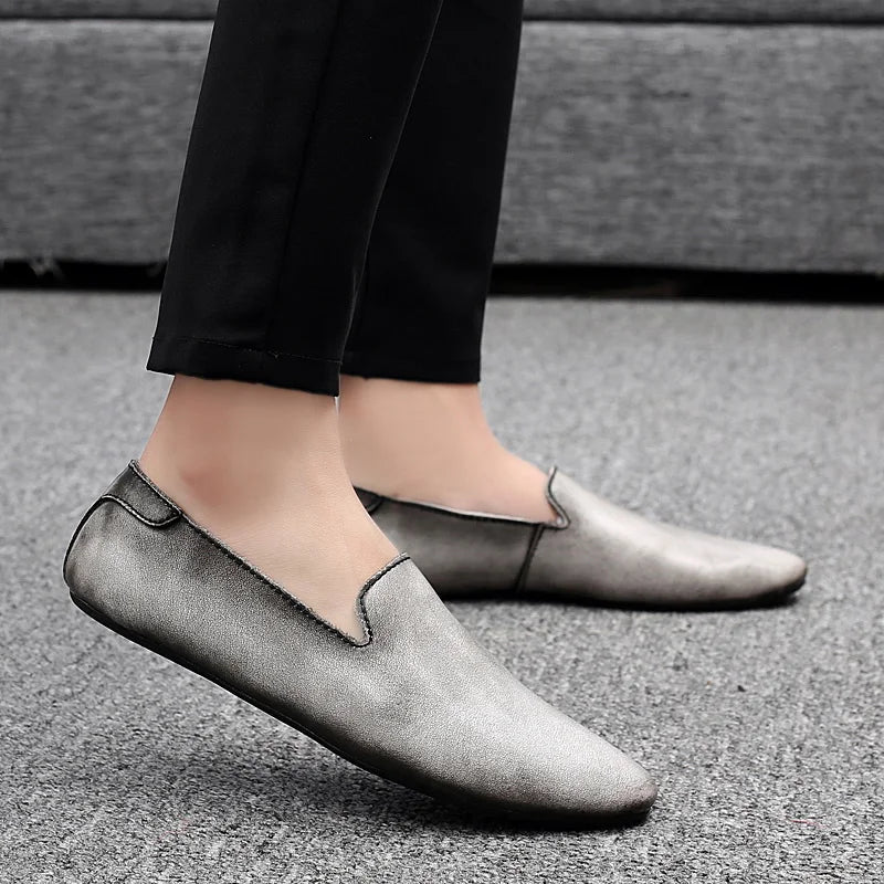 Leather Comfort Slip-on Men Shoes: The Ultimate Gift for Style & Comfort