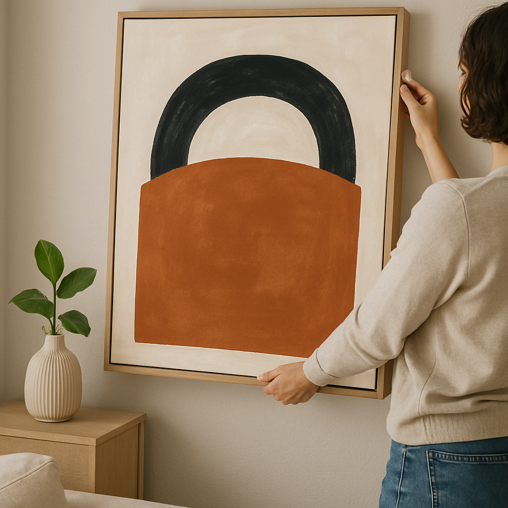 Hang Oversized Art in Your Rental: Damage-Free Methods for a Stylish Space