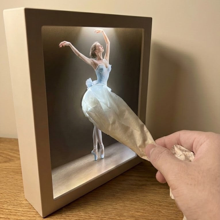 Ballet Girl Lighted Tissue Box: Unique Home Decor & Perfect Gift Idea