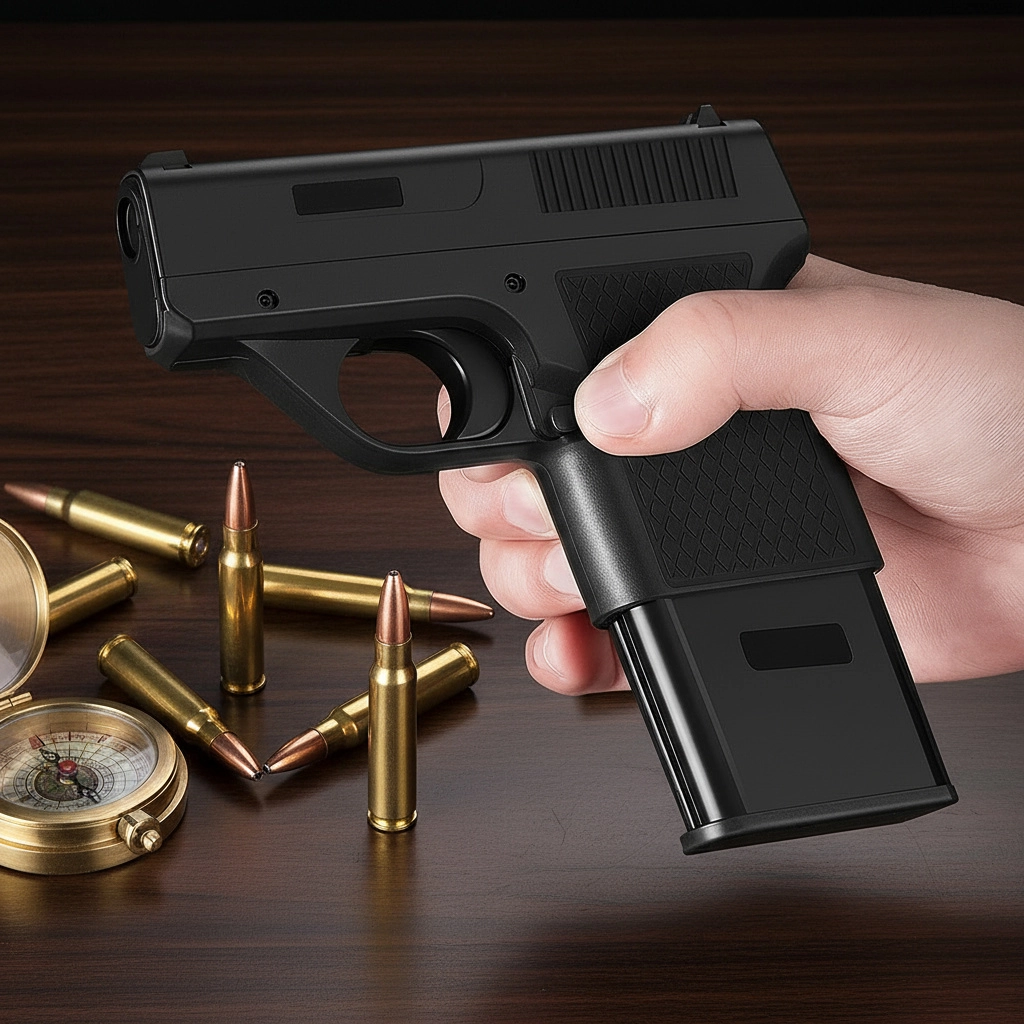 The Ultimate Spy Gadget Gift: Gun-Shaped Lighter with Secret Storage & Jet Flame