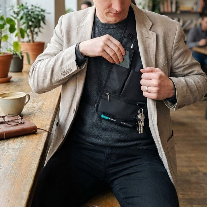 Verge Pocket Underarm Bag: The Unique Gift for Secure Travel & Commuting