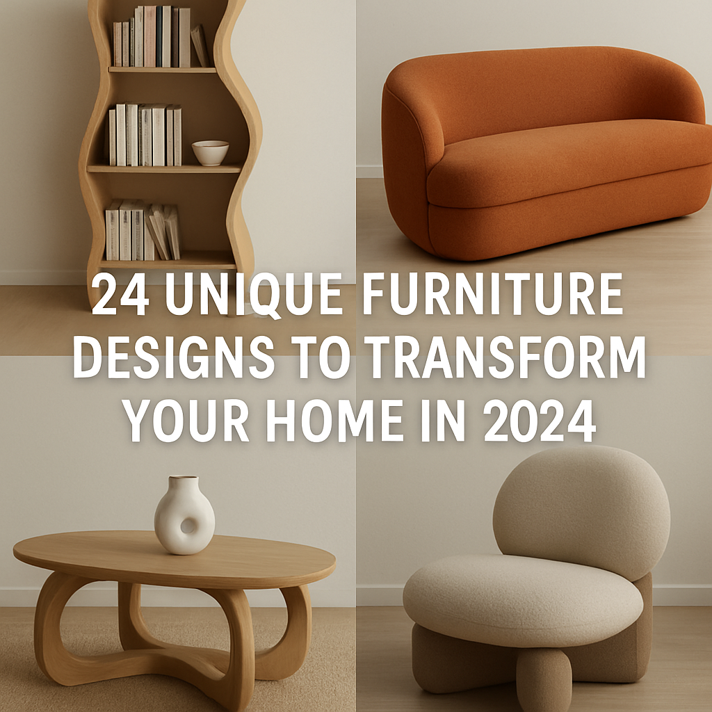24 Unique Furniture Designs to Transform Your Home in 2024