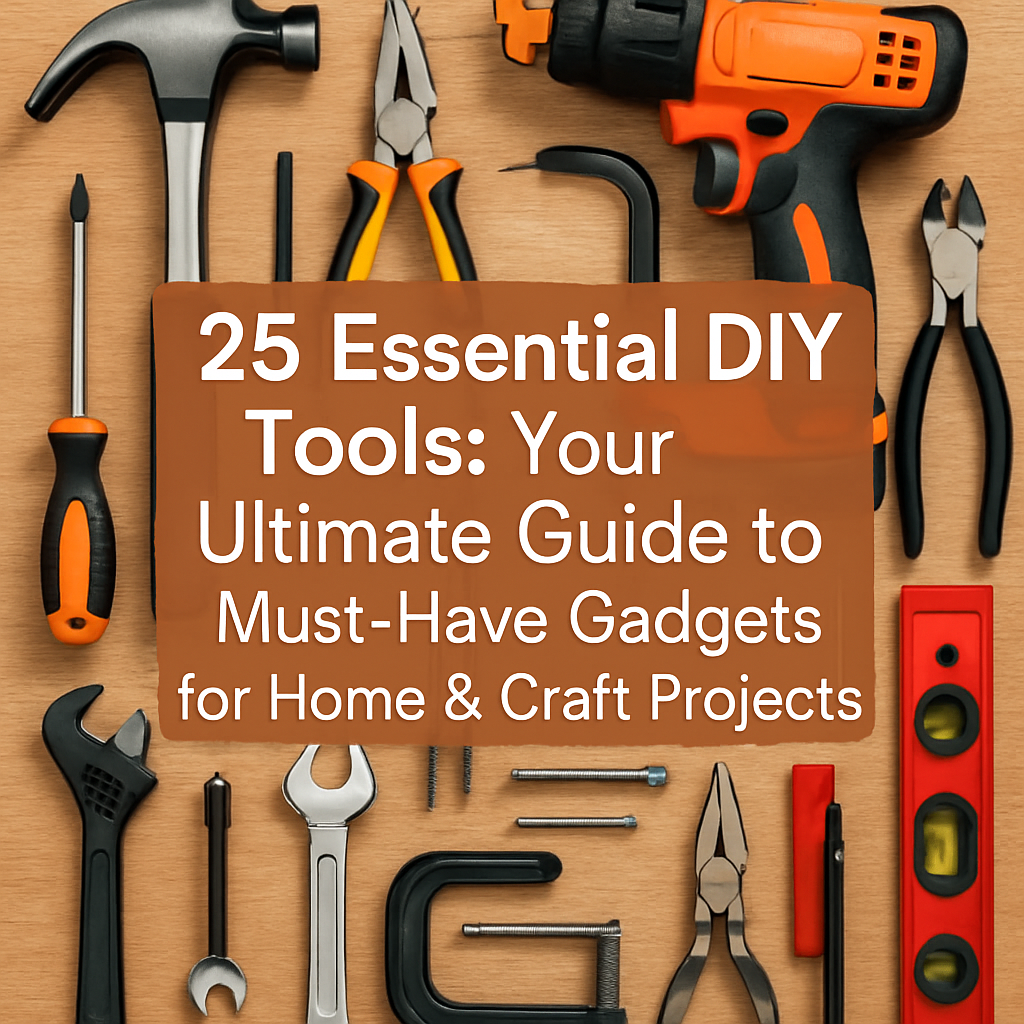 25 Essential DIY Tools: Your Ultimate Guide to Must-Have Gadgets for Home & Craft Projects