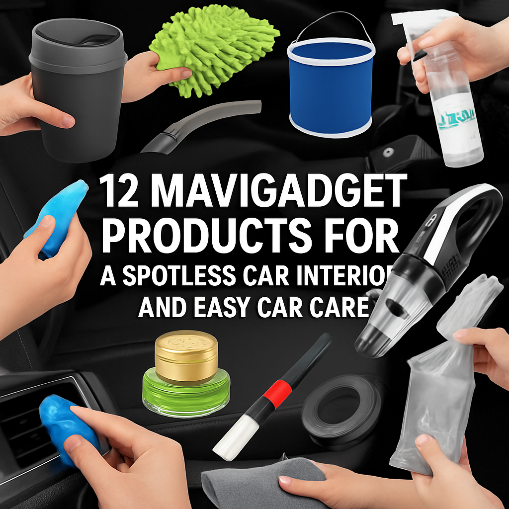 12 Mavigadget Products for a Spotless Car Interior and Easy Car Care