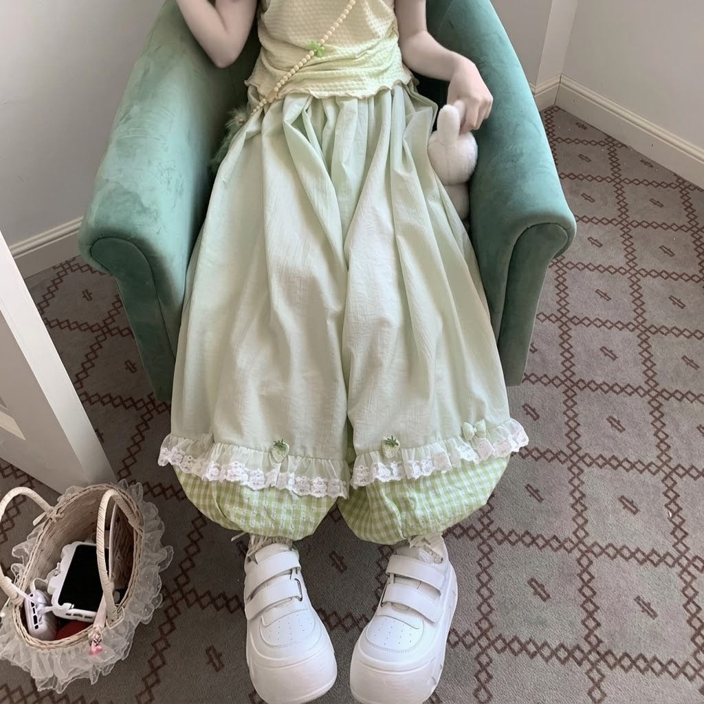 Kawaii Lolita Ruffle Bloomers: A Whimsical & Unique Gift for Cottagecore Fashion