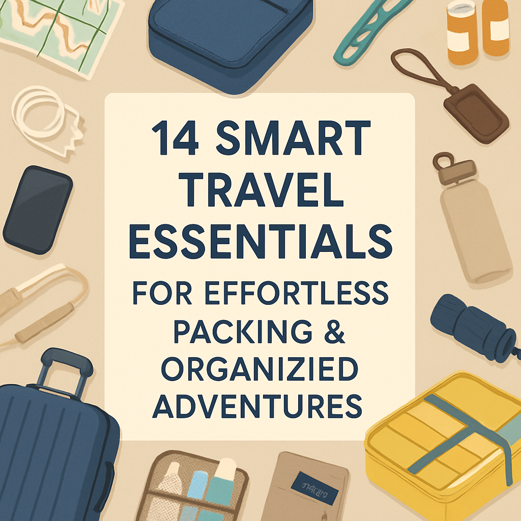 14 Smart Travel Essentials for Effortless Packing & Organized Adventures