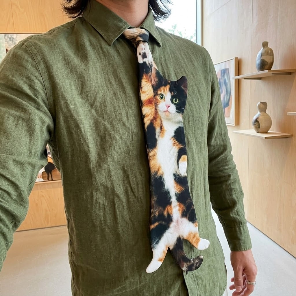 Cat Dress Code Tie: The Ultimate Unique Gift for Dapper Cat Lovers
