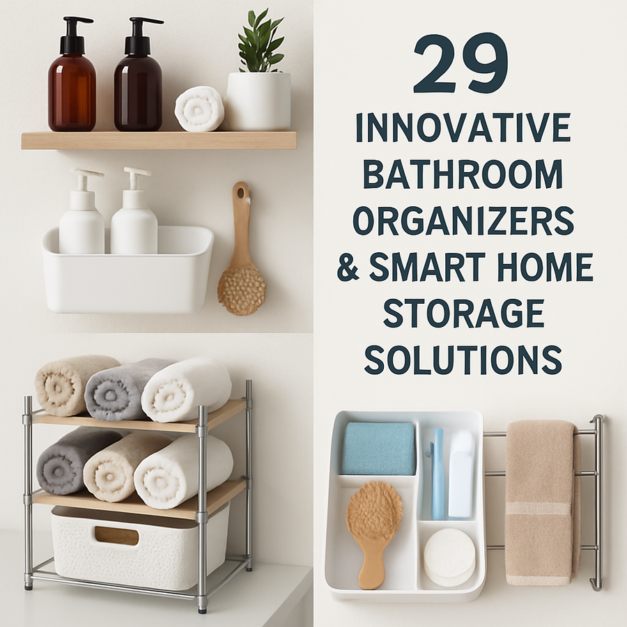 29 Innovative Bathroom Organizers & Smart Home Storage Solutions
