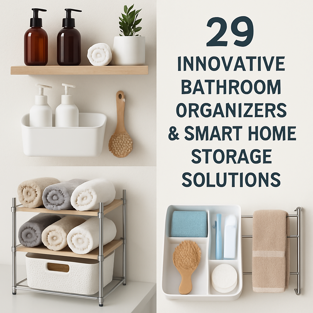 29 Innovative Bathroom Organizers & Smart Home Storage Solutions