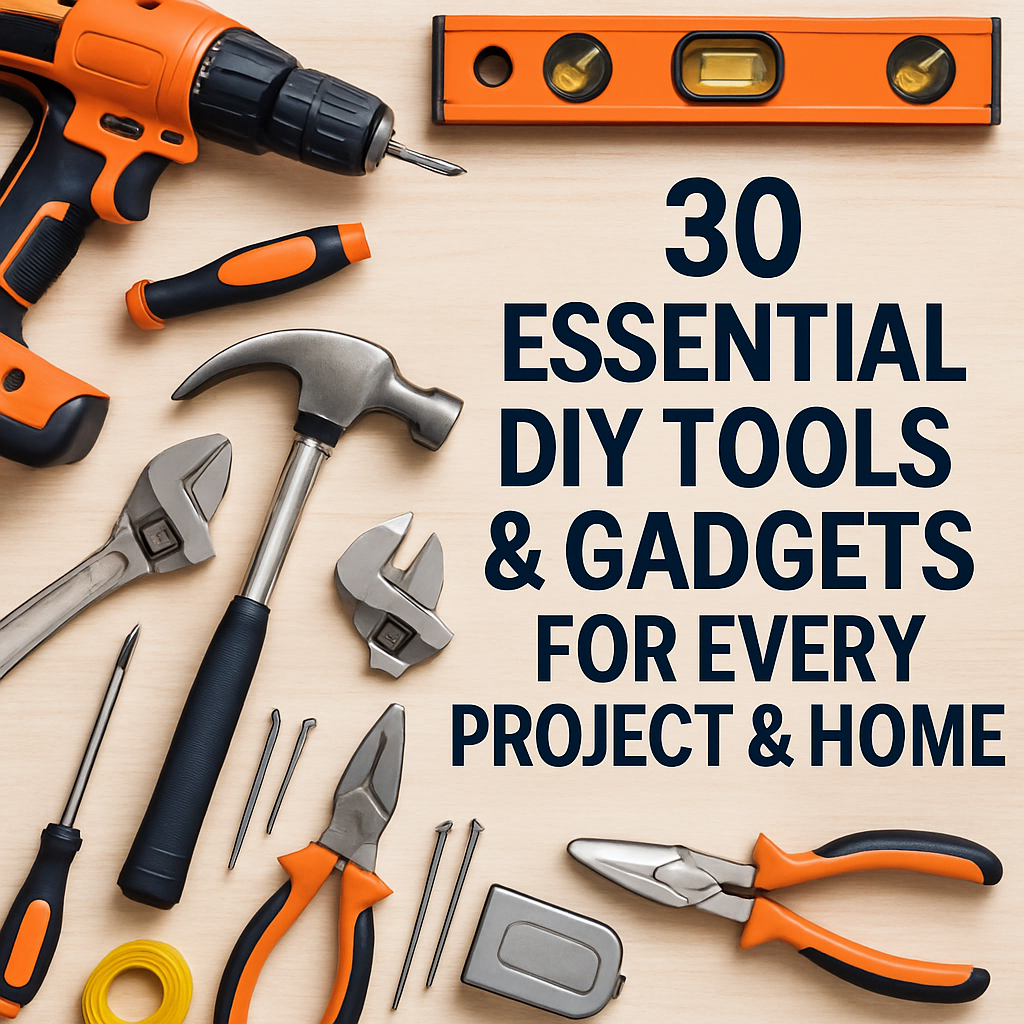 30 Essential DIY Tools & Gadgets for Every Project & Home