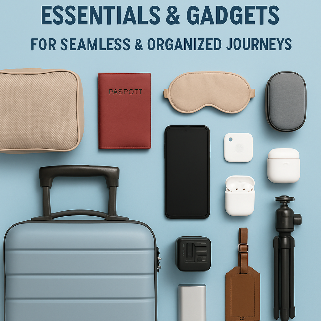 14 Smart Travel Essentials & Gadgets for Seamless & Organized Journeys