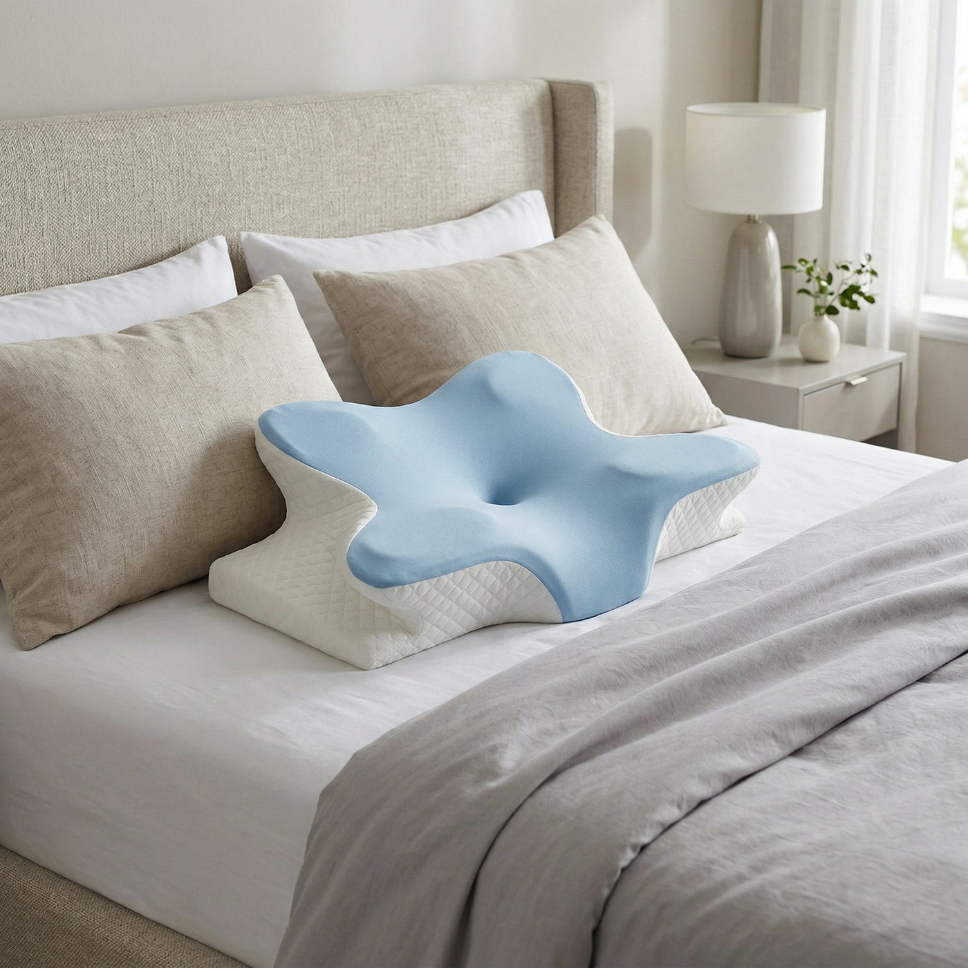Ergonomic Star-Shaped Memory Foam Pillow: The Unique Gift for Ultimate Comfort & Support