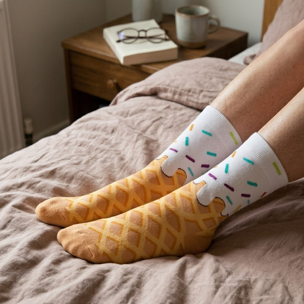 Ice Cream Waffle Socks: The Sweet & Quirky Gift That Brings Smiles
