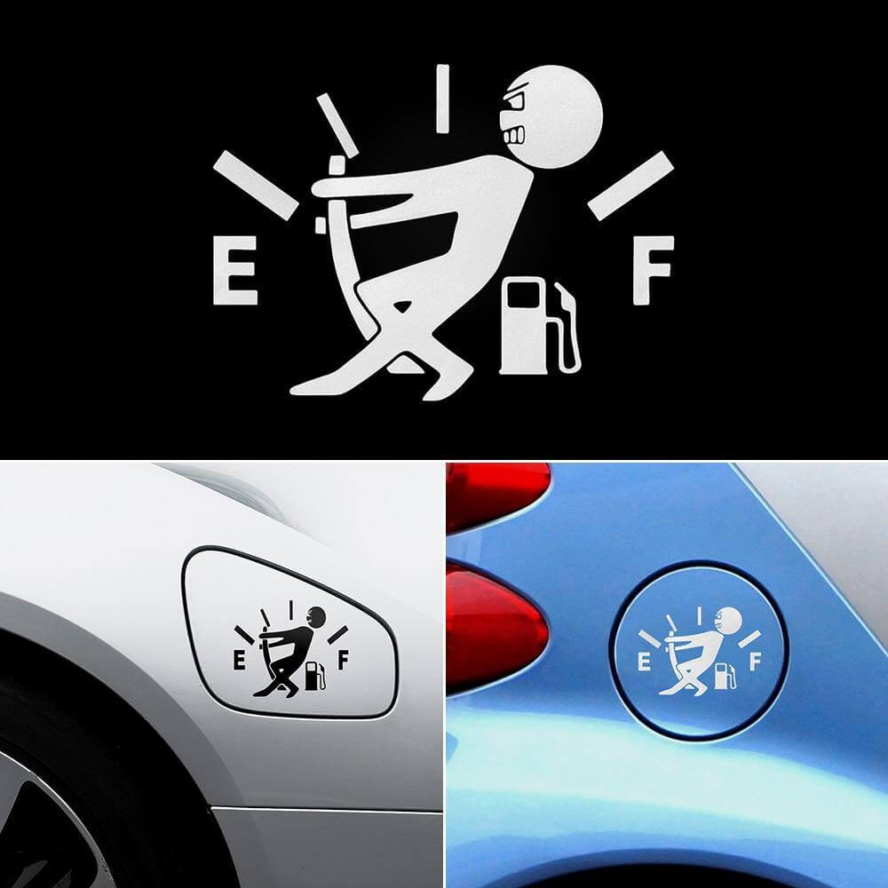 Funny Fuel Man Car Sticker: Hilarious & Unique Gift for Car Lovers