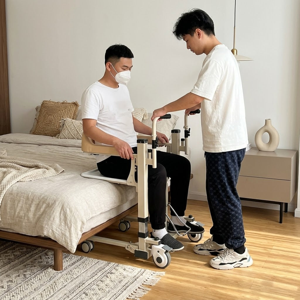 The Ultimate Thoughtful Gift: Senior Care Patient Lift Transfer Wheelchair for Effortless Daily Care