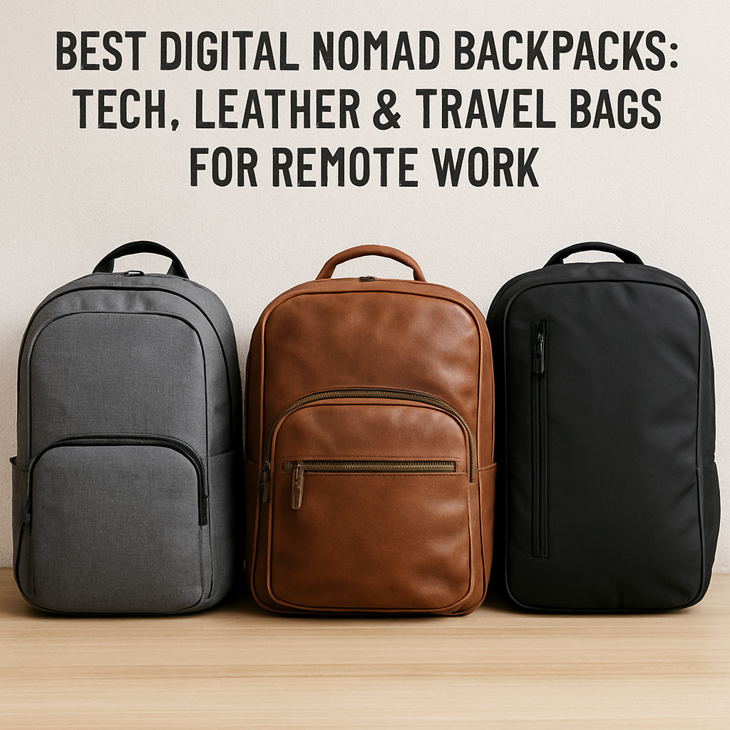 Best Digital Nomad Backpacks: Tech, Leather & Travel Bags for Remote Work