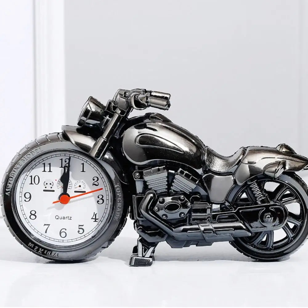 Rev Up Your Mornings: Vintage Motorcycle Alarm Clock – Unique Gift & Retro Decor
