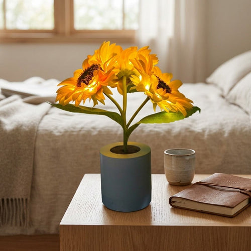 Natural Bloom Sunflower Lamp: The Unique Gift for Warm Home Ambiance