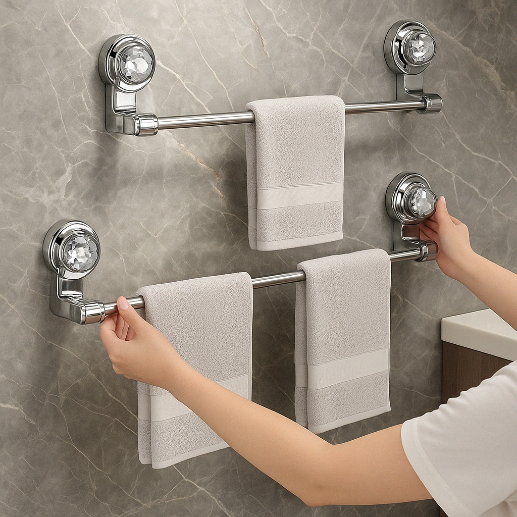 Adjustable Suction Towel Rack: Damage-Free Organization & The Perfect Gift