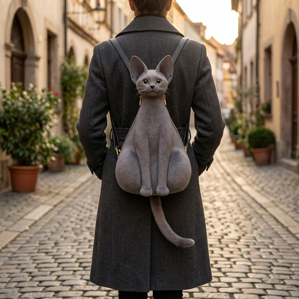 Sphinx Sculpted Cat Backpack: The Unique Gift for Fearlessly Fashionable Personalities
