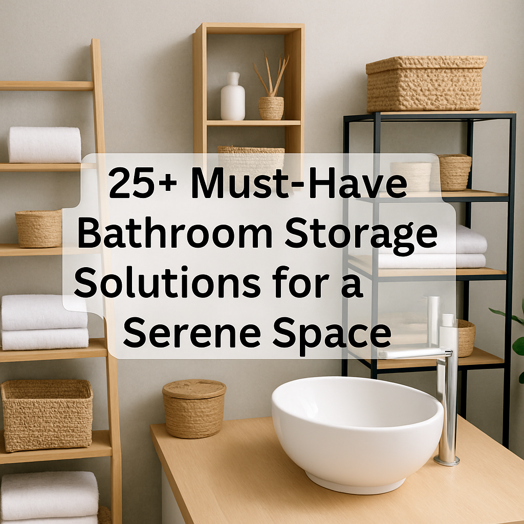 25+ Must-Have Bathroom Storage Solutions for a Serene Space