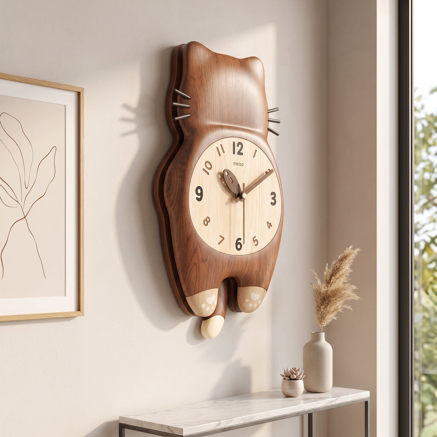 Tail Wagging Cat Clock: The Whimsical Gift & Charming Decor for Cat Lovers