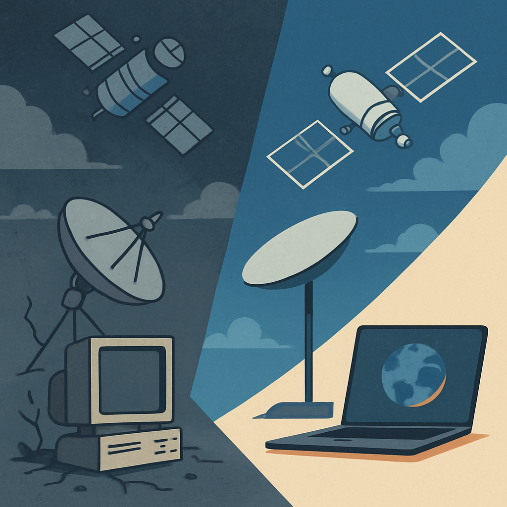 The Evolution of Satellite Internet: From Costly Failures to Modern Success